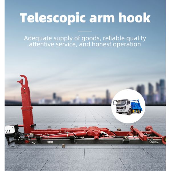 Hydraulic System Hook Lift Arm for Efficient Loading Roll-Off Hoists Waste Treatment Machinery for Hook Lift Trailer