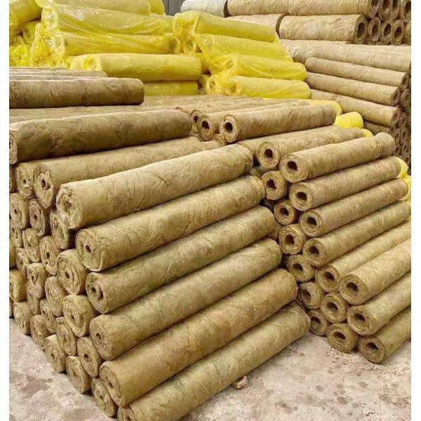 Waterproof Insulation Rock Wool Tube 50mm Sound Absorption Rockwool Fire Tube