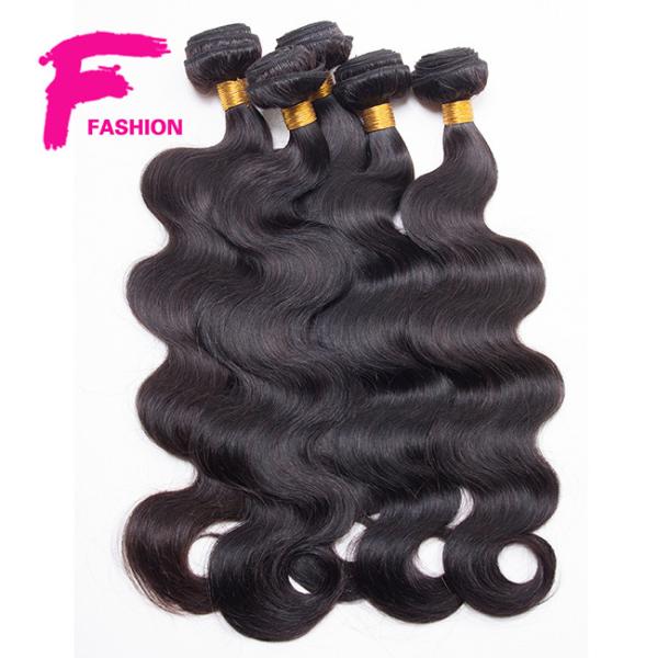 Brazilian Virgin Hair with Closure Unprocessed Human Hair Weave Bundles with Lace Closure