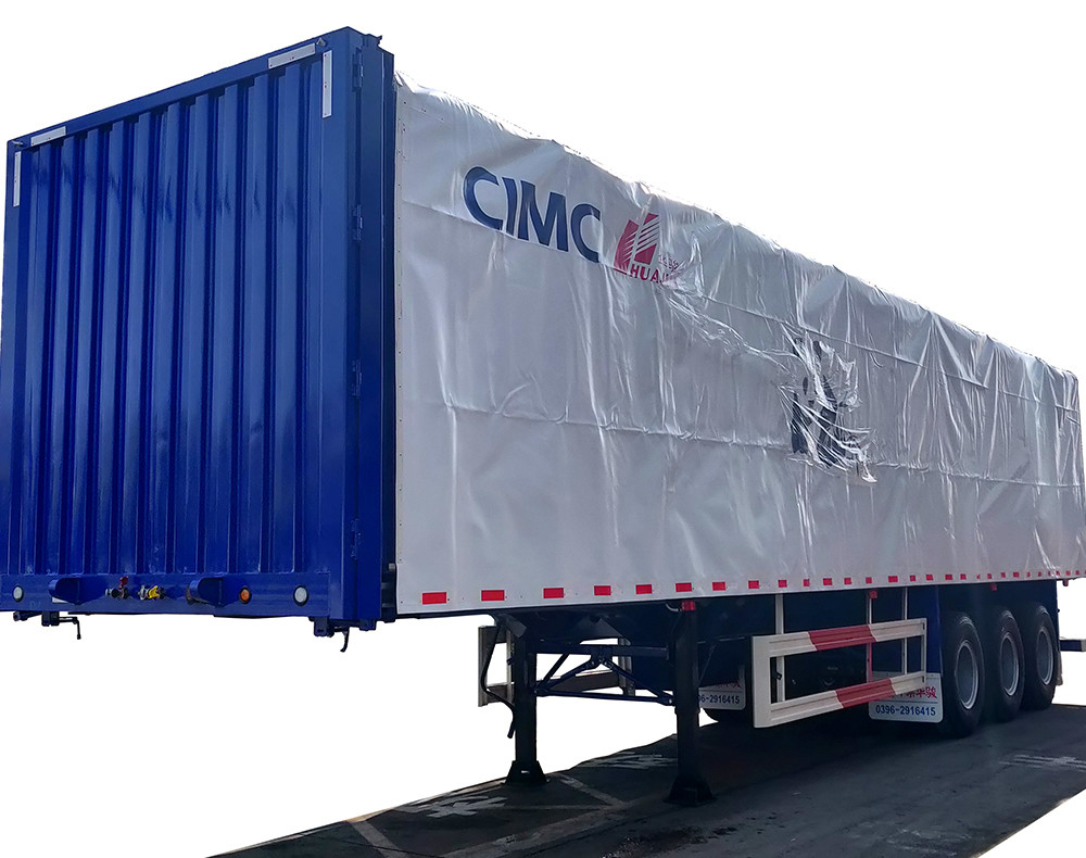 Truck Trailer 13000 * 2500 * 3320 Steel q345 Steel for I-beam CIMC HUAJUN Curtain Side Semi Trailer