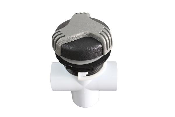 1 Inch LED Lighting Turn Hot Tub Diverter Dual Port , Spa Diverter Valve Replacement