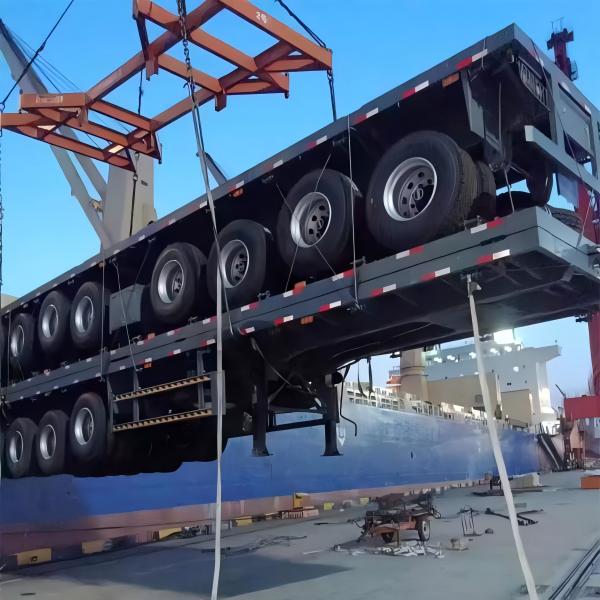 CIMC brand new 4 axles 100t capacity 40FT SPRING SUSPENSION FLATBED SEMI TRAILER for sale