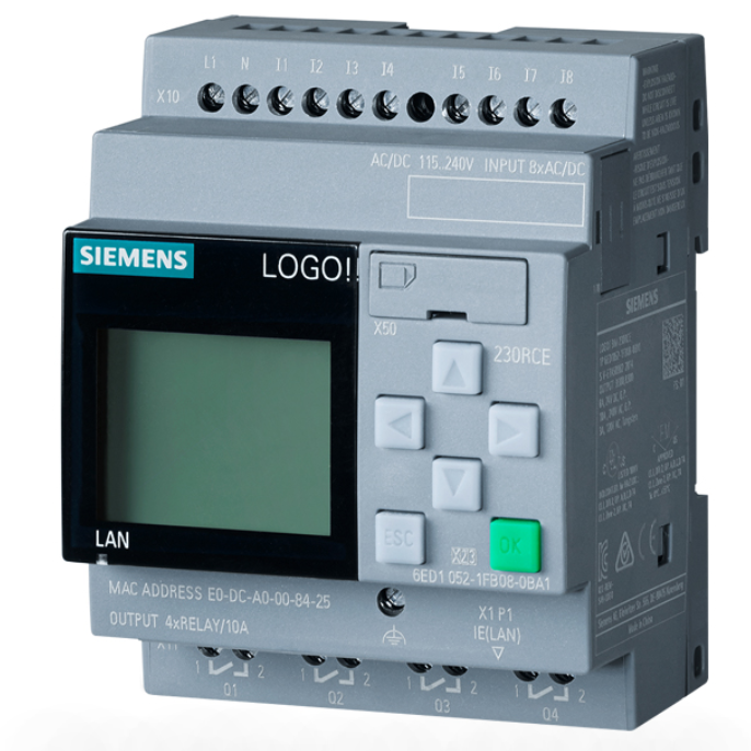 Siemens 6ED1052-1FB08-0BA1 LOGO! 230RCE Logic Module PLC Relay Output