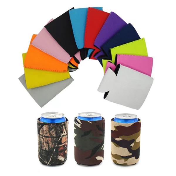 12OZ Waterproof Neoprene Beer Koozies Sublimation Insulated Neoprene Can Sleeves