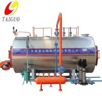 Caldeira de vapor de tubo de incêndio industrial automática horizontal Wns gás propano querosene Hfo