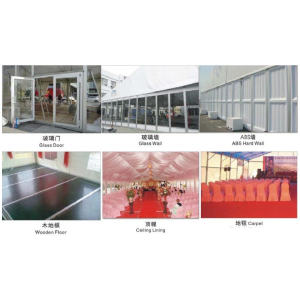 Soundproof 20x30m Aluminum Frame Tent With ABS SideWall Glass Sidewall