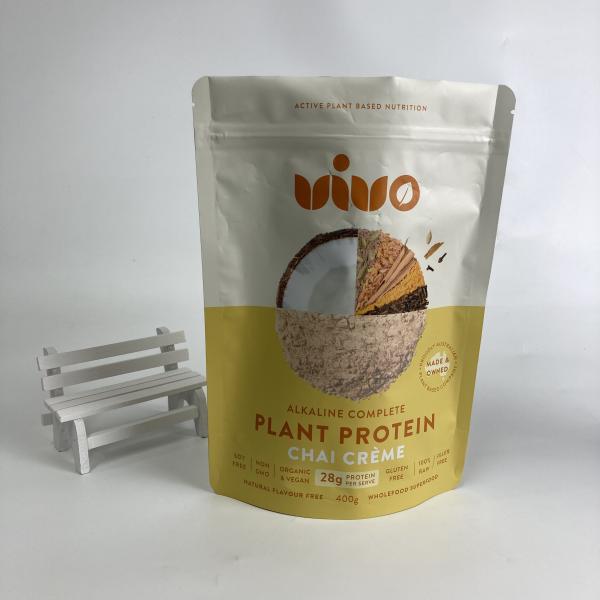 El empaquetado que se puede volver a sellar impreso de encargo del polvo de la proteína de la categoría alimenticia empaqueta el soporte encima de los bolsos de la cremallera para la proteína