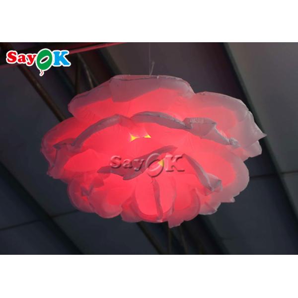 La décoration de allumage gonflable d'étape de mariage a mené Rose Flower