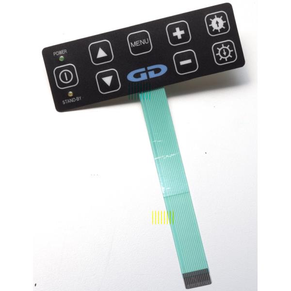 Foundation Customized Flat Keyboard Tactile Membrane Switch with RoHS Certification