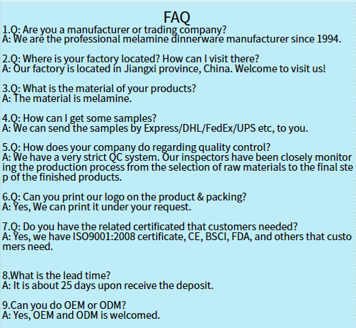 Matte Black Round Plate Tasteless Melamine Plate Set Dinnerware