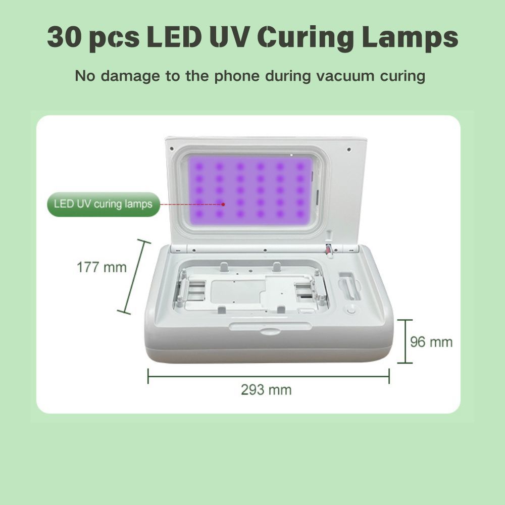 DAQIN DQUV003 PRO Portable UV Curing Vacuum Laminator for 3D Curved Hydrogel TPU Screen Protector Film