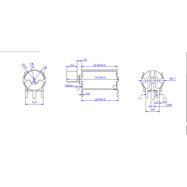 Мотор охлаждающего вентилятора 1.3В 8000РПМ высокоскоростной Корелесс мотора вращения КВ