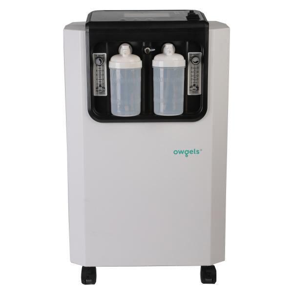 White Oxygen Concentrator 10 Liter Plastic OEM Electric Dual Flow