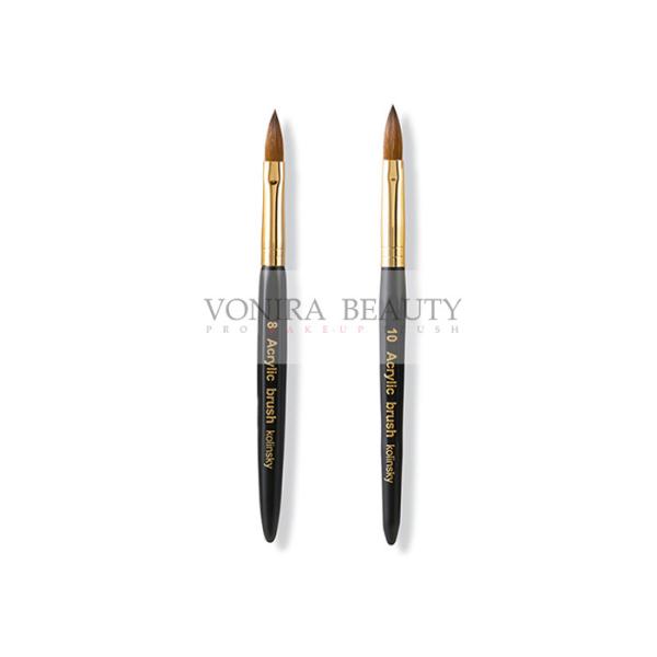 100% щетки искусства ногтя волос соболя Колинскы, форма овала щетки ногтя Колинс