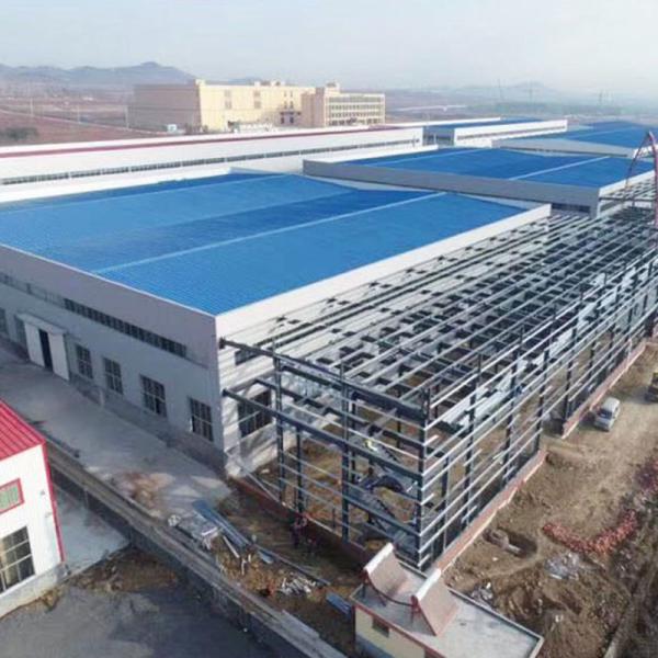PEB Steel Buildings Steel Structure Workshop Featuring Optional Lighting System and Custom Parapet Wall as Requested for Versatile