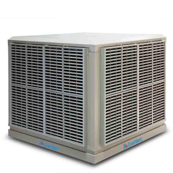 3.0kW Industrial Evaporative Cooler Roof Unit Ducting Axial Flow 36000m3/H 21204CFM