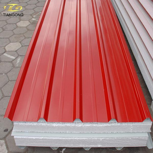Roof Turkey Eps/rock Wool Aluminium  Roof Sandwich Panel Price