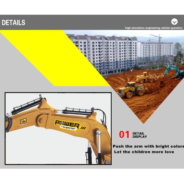 Simulation 1 18 Scale Excavator Toy Large Electric Construction Vehicle for Children