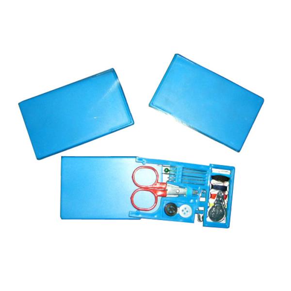 Portable White Plastic Case Travel Sewing Kits For Airplane / Home / Office