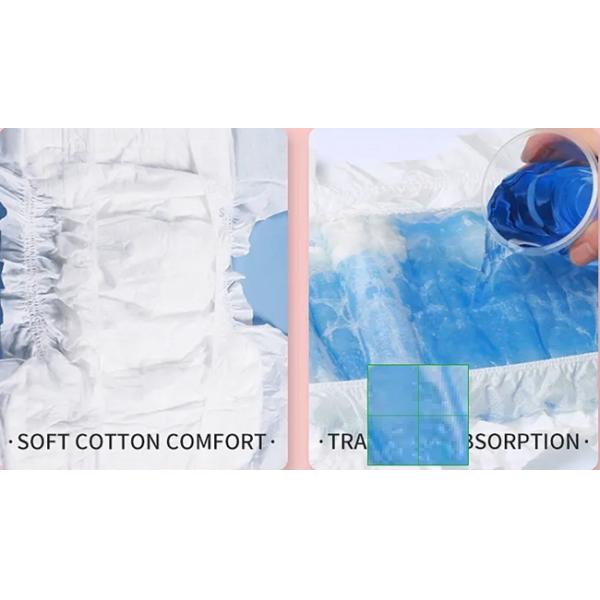 Breathable 12h Anti-Leakage Baby Diapers Comfort Cotton Baby Nappies
