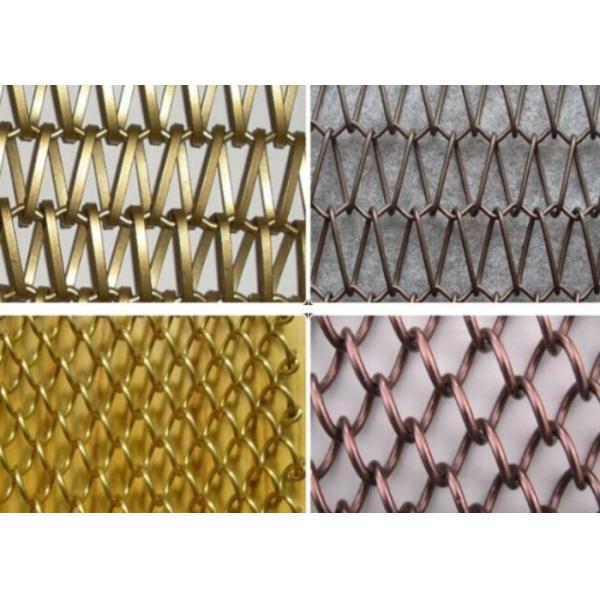 Ecrano de malla de alambre de latón impermeable de 3 mm malla de latón arquitectónica