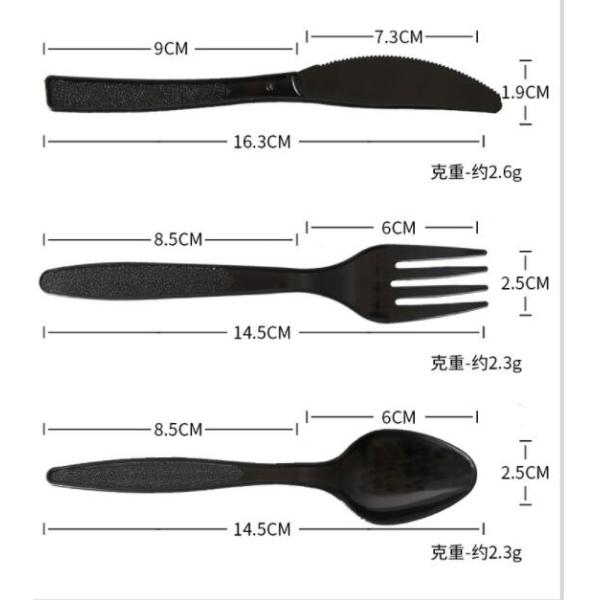 Наборы столового прибора устранимой пластиковой вилки именниного пирога вилки плода ложки вилки ножа пластиковые
