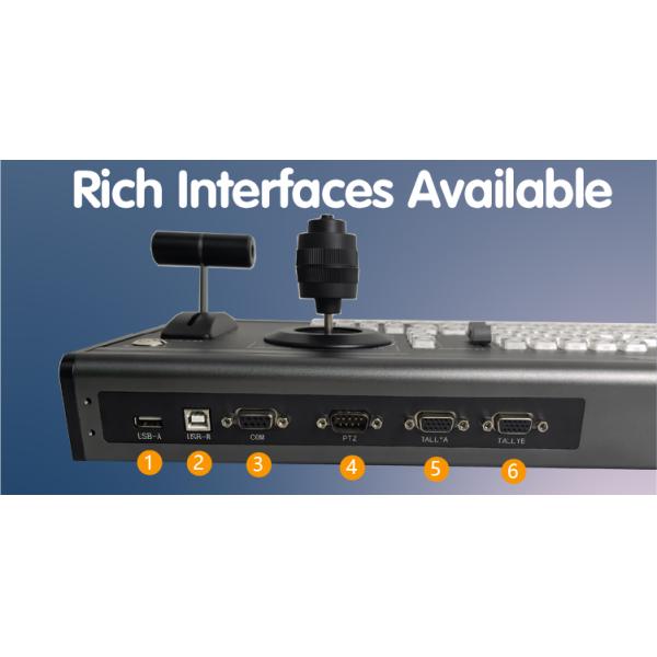 OEM 4k Pro Video Switcher Panel Encoder para transmissão ao vivo 5V 0.15A