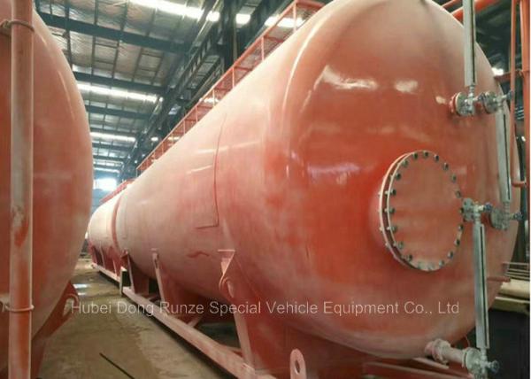 80000Liters Hydrochloric Acid Storage Tank Skid Mounted For Storage / Transport