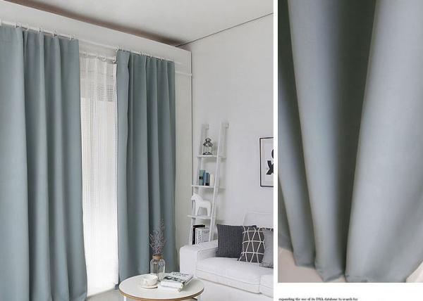 100% Polyester Blending Modern Window Curtains Multiple Colors Lightweight Fabric