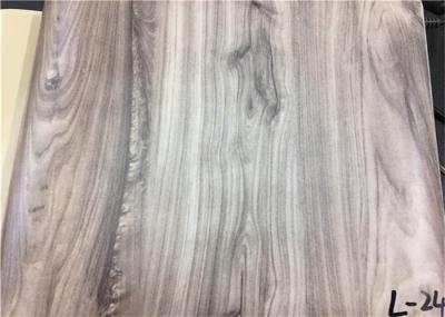 Wood Textured Pattern PVC Laminated Plastic Film Easy To Clean For Wall Panel