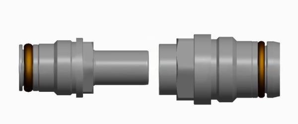 Connecteur de fluide d'accouplement aveugle TFD en alliage d'aluminium ou en laiton d'acier inoxydable de haute qualité