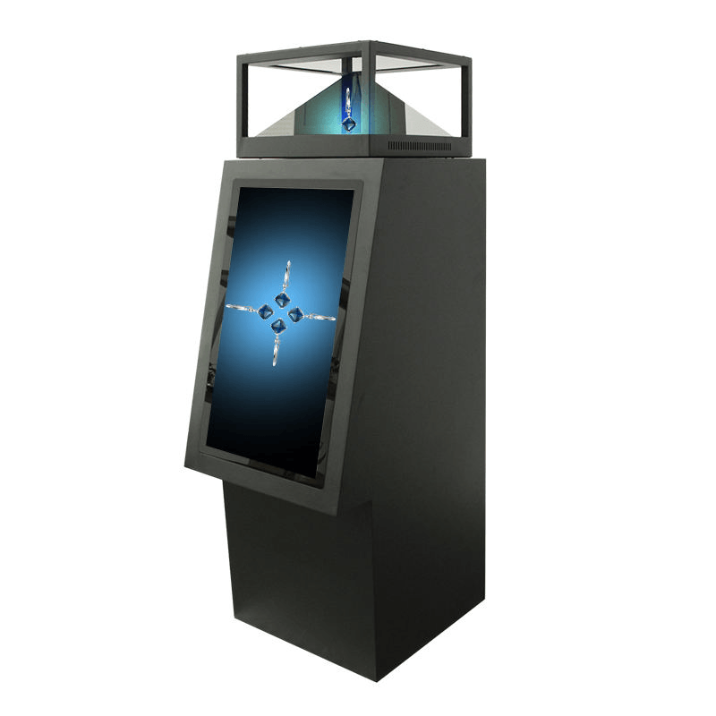 All-in-One PC LCD Touch Screen 3D Hologram Transparent Showcase for Real Estate Marketing