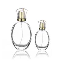 Círculo liso de gravação UV de galvanização do pulverizador da parte alta da garrafa de perfume 50ML 30ml