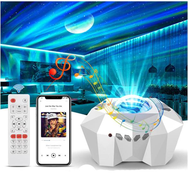 Amazon Hot Aurora Projector Wireless Music Speaker Remote Control Dream Aurora Star Lights Projector Lamp For Kids Baby