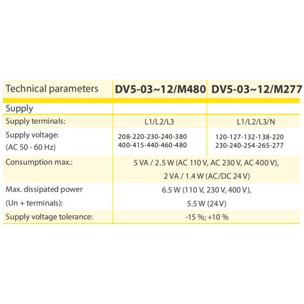 DV5-05 Din Rail Overvoltage Phase Loss Sensor Relay Auto Voltage Monitoring
