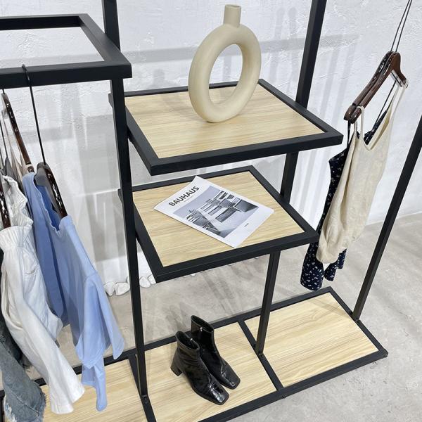 Metallic Children's Apparel Racks with Shoe Shelves 300KG Capacity Durable and Sturdy