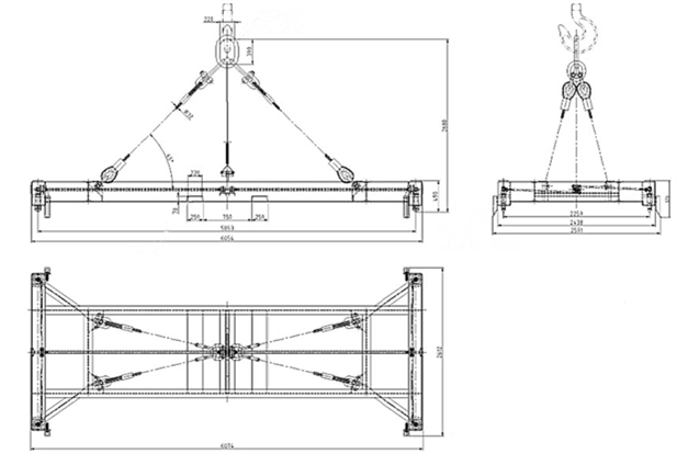 Распространитель контейнера SGS 40ft 20ft Semi автоматический