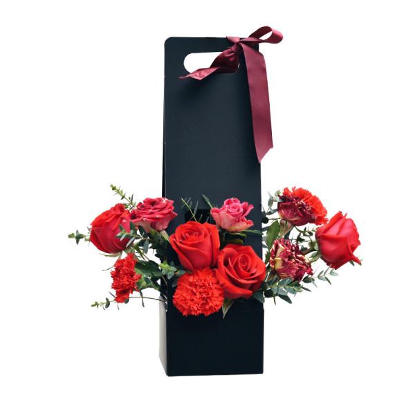 УЛЬТРАФИОЛЕТОВАЯ печатая коробка бумаги Kraft на вынос для упаковки цветка