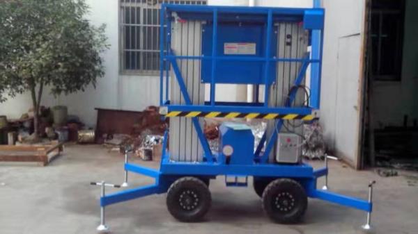Plataforma de trabalho elevado do mastro de alumínio especialmente exterior alto do funcionamento aéreo do chassi