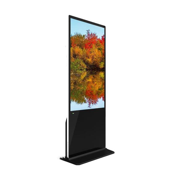 4K Ultra HD Resolution Indoor Vertical LCD Advertising Display Digital Signage Totem Equipped With 8 Array Mic