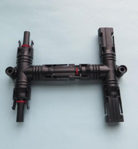 MC-4 2T adapter 2 way solar cell panel special connector photovoltaic cable joint