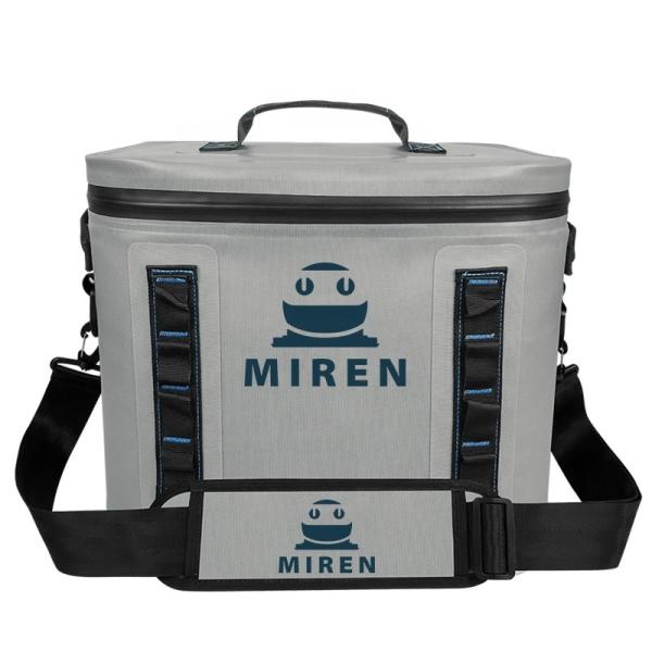 Lightweight Portable 20L Cooler Bag Light Gray Color For Barbecue Camping