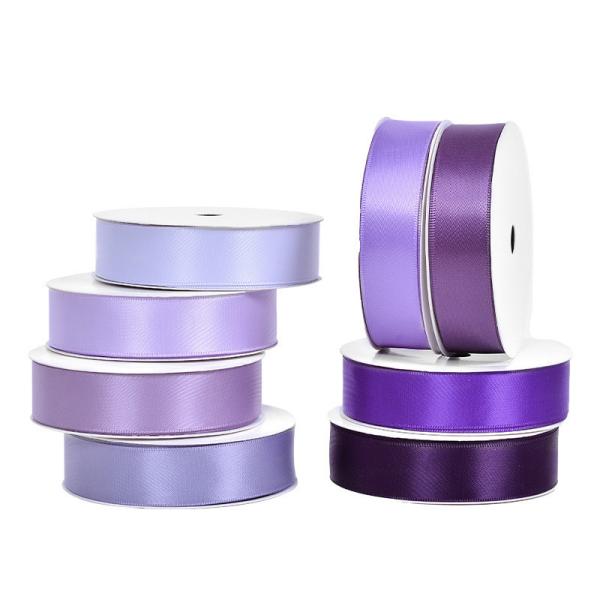 Fairy Purple Ribbon Baking Packaging DIY Handmade Hair Accessories Color Ribbon Bouquet Binding Decorative Packaging Material Color Ding Belt