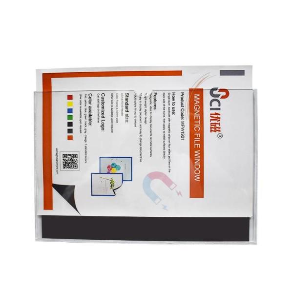 Warehouse Magnetic Document Holder Acrylic File Folder Holder SGS
