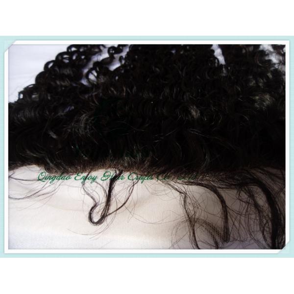 Malaysian virgin remy hair lace frontal 13''x4'' ,natural color deep wave 10''-24''