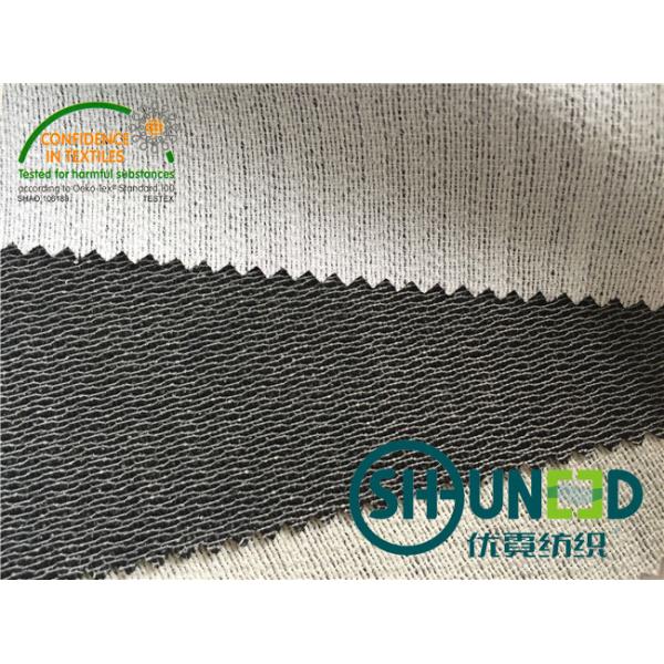 Bleach White / Black Woven Fusing Interfacing With Powder Dot PA Coating