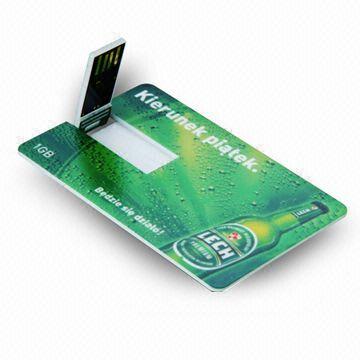 Memoria USB retractable AT-045C de la tarjeta de crédito