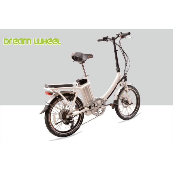 Full Size Electric Folding Bike For Adults , Lightweight Folding Ebikes 21.5kgs