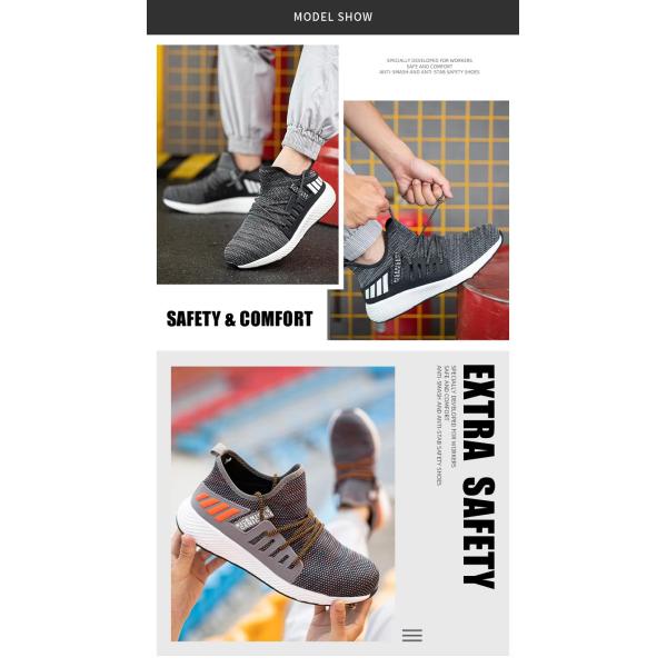 Sapatillas con estilo / ligero de acero para los dedos de las patas