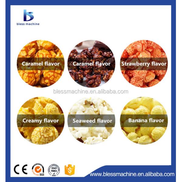Material 304 Stainless Steel Caramel Popcorn Machine 15% Energy Saving at Canton Fair